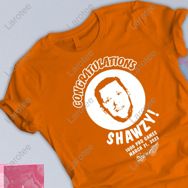 Winnipeg Jets Vs Detroit Wings Brad Shaw Congratulation Shawzy 1000 Pro Games March 31 2023 Tee