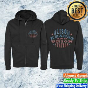 Alison Krauss Store Merch Woodstamp Zip Up Hoodie
