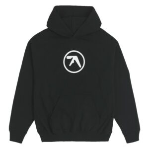 Aphex Twin Merch Aphex Heavyweight Logo Hoodie Black
