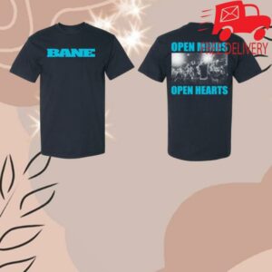 Bane Store Merch Open Minds Open Hearts Shirt (Baby Blue Tour Press)