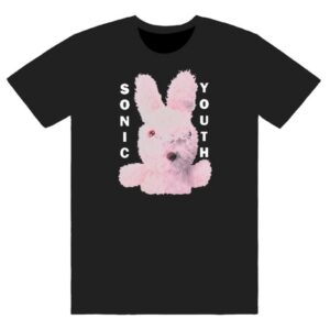 Bingo Merch Store Sonic Youth Dirty Bunny Black T-Shirt