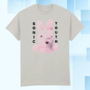 Bingo Merch Store Sonic Youth Dirty Bunny Ice Grey T-Shirt