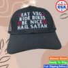 Blacklodgepress Merch Store Eat Veg Ride Bikes Be Nice Hail Satan Trucker Cap