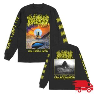 Blood Incantation Store Merch All Gates Open Album Cover Long Sleeve (Black)