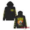 Blood Incantation Store Merch All Gates Open Zip Up Hoodie (Black)
