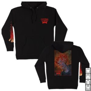 Cannibal Corpse Merch Shop Store Cannibal Corpse X Creature Blood Trail Pullover Hoodie