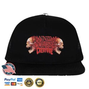 Cannibal Corpse Merch Shop Store Cannibal Corpse X Creature Trucker Hat Black