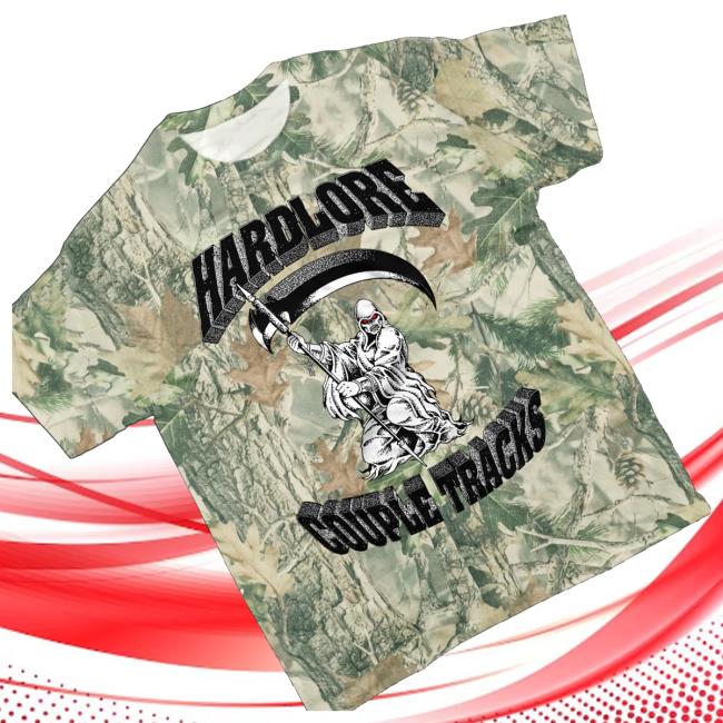 Closed Casket Activities Merch Shop Store Hardlore Couple Tracks Vintage Wood Camo T-Shirt