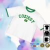 Coziest Merch Store Summer Ringer Tee In White Colorway