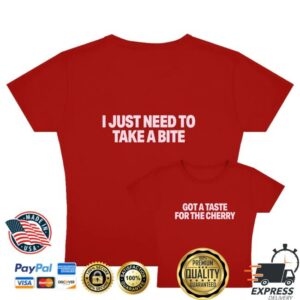 Demi Lovato Merch Shop Store Take A Bite Cherry Red Tee