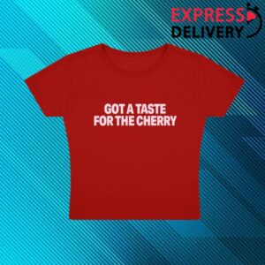 Demi Lovato Store Merch Take A Bite Cherry Red Tee