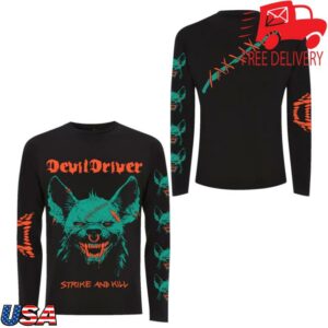 Devildriver Merch Shop Store Hyena Face Long Sleeve Tee