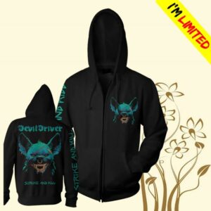 Devildriver Merch Shop Store Hyena Face Zip Hood