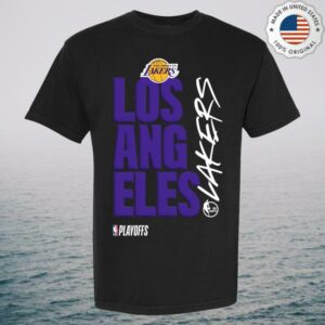 Espn Merch Shop Store Los Angeles Lakers Playoff Black Tee By Fisll