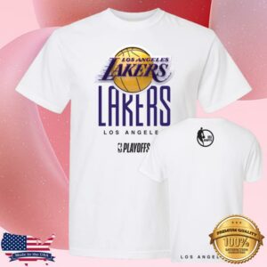 Espn Merch Shop Store Los Angeles Lakers Playoff White Tee By Fisll