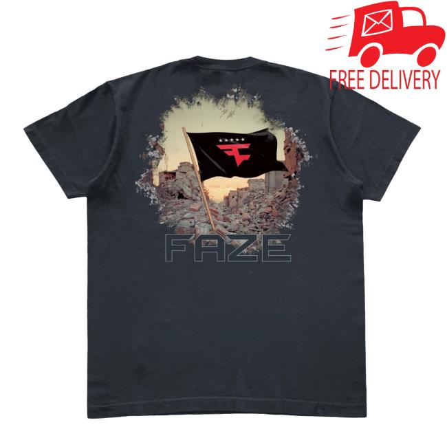 Faze Pro Shop Merch Victory Flag Tee (Vintage Black)