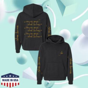 Glass Beams Merch Store Shop Repeat Logo Black Hoodie