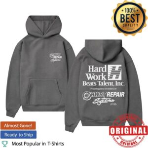 Hwbt Merch Store Repair Systems Oversized Hoodie Charcoal