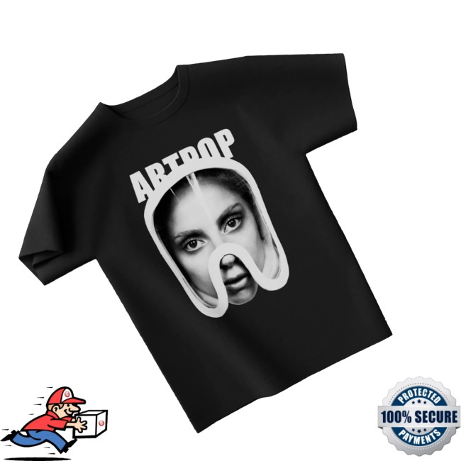 Lady Gaga Store Merch Artpop Mask Black Shirt