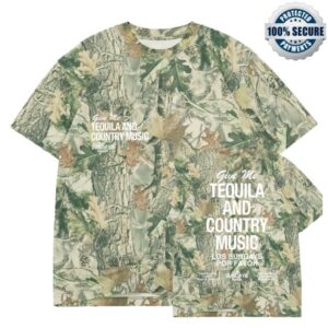 Los Sundays Merch Shop The Tequila & Country Music Tee Camo