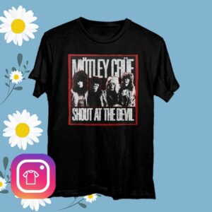 Motley Crue Merch Store 45Th Anniversary Shout At The Devil Tee
