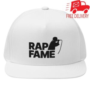 Rap Fame Merch Store Rap Fame Classic Flat Bill Cap White&Black