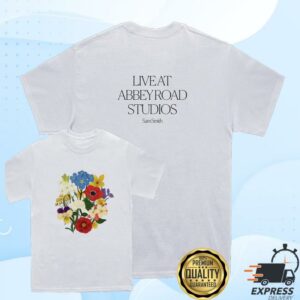 Sam Smith World Merch Shop Store Abbey Road White T-Shirt