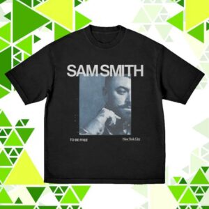 Sam Smith World Merch Shop Store To Be Free Nyc Black T-Shirt