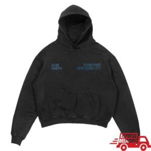 Sam Smith World Merch Shop Store To Be Free Nyc Nyc Washed Black Hoodie