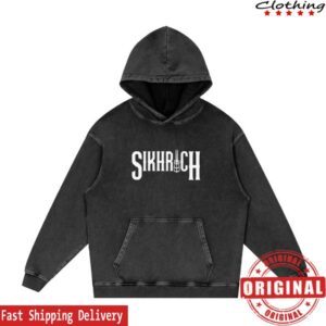 Sikhrich Store Merch Asthabhuja Hoodie Acid Washed