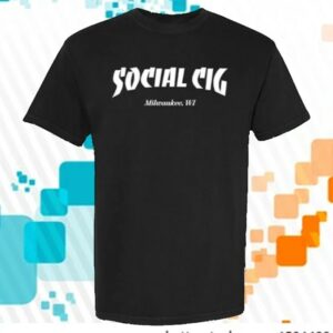 Social Cig Merch Store Skate Tee Black