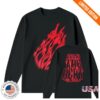 Tbnr Merch Shop Neon Flame Long Sleeve Tee