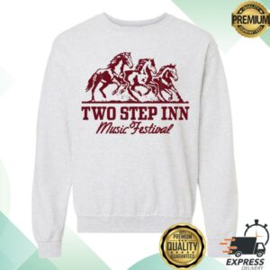 Two Step Inn Store Merch 2026 Running Horses Pullover Crewneck Sweatshirt