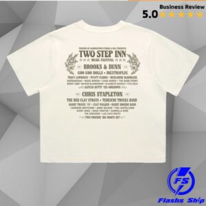 Two Step Inn Store Merch 2026 Women's Horse Rhinestone Lineup Crop Tee