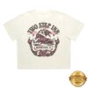 Two Step Inn Store Merch 2026 Women's Horse Rhinestone Lineup Crop Tee