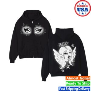 Upuntildawn Merch Store Dawn Eyes Premium Zip Hoodie