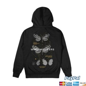 Wind Walkers Store Merch Butterfly Zip-Up Hoodie