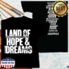 Bruce Springsteen Store Merch Shop 2026 Land Of Hope & Dreams American Tour Announcement Tee - Black