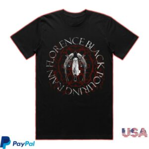 Florence Black Store Merch Pouring Rain Circle Tshirt