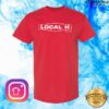 G&P Records Store Merch Local H - Throwback Logo Tee (Red)