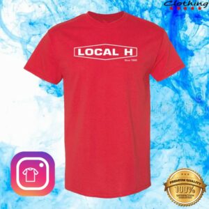 G&P Records Store Merch Local H - Throwback Logo Tee (Red)
