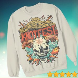 Knotfest Store Merch Exploding Goat Skull Crewneck Sweatshirt