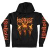 Knotfest Store Merch Fire Dripping Skulls Pullover Hoodie
