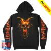 Knotfest Store Merch Fire Dripping Skulls Pullover Hoodie