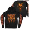 Knotfest Store Merch Fire Dripping Skulls Pullover Hoodie