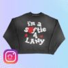 Lany Store Merch I'm A Softie 4 Lany Crewneck (Black)
