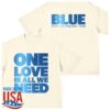 Official Blue Store Merch One Love Lyric Off-White Tee