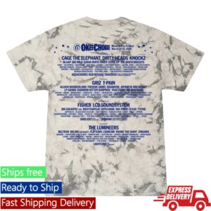 Okeechobeefest Store Merch 2026 Tie Dye Lineup Tee
