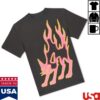 Ripndip Clothing Store Merch Lakai + Ripndip Pink Flame Tee (Gray)