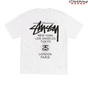 Stussy Store Merch World Tour Tee White